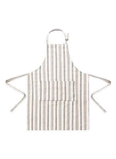 Buy Striped Pocket Detail Pre Shrunk Cotton Apron Taupe 71 x 92 cm 80803.Z.02 in Saudi Arabia