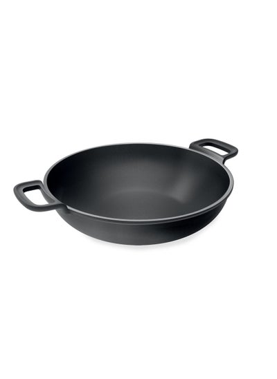 اشتري 617020 High Thermal Conductivity Cast Iron Wok  30 Cm Massive Line في الامارات