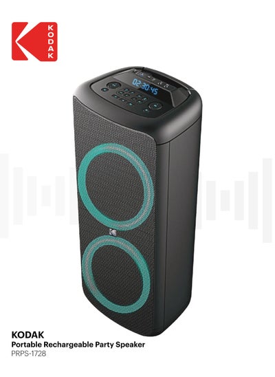 Buy Portable Rechargeable Party Speaker e Li battery 12V/4500 mAh Black in UAE