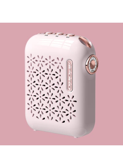 Buy APORO T26 wireless Bluetooth loudspeaker teacher tour guide mini speaker 2023 new compact bee promotion Sakura Powder in UAE