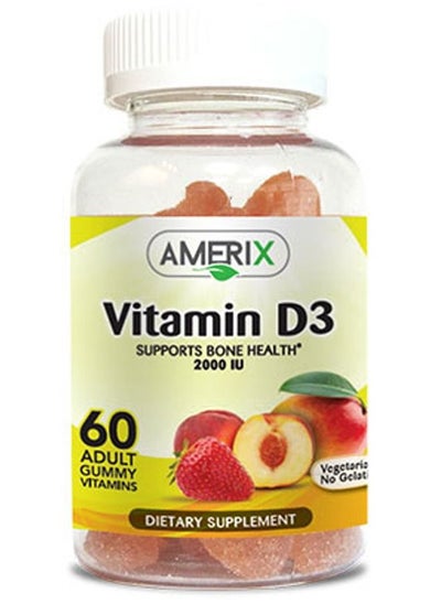 Buy Amerix Vitamin D3 2000 IU for Bone Health 60 Gummy in UAE