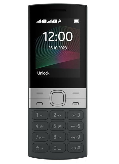 Buy NOKIA 150 (2023), Feature Phone ,Dual Sim, FM Radio, MP3, Big keyboard, big speakers, big screen, Expandable Memory with SD Card,(Black) in UAE