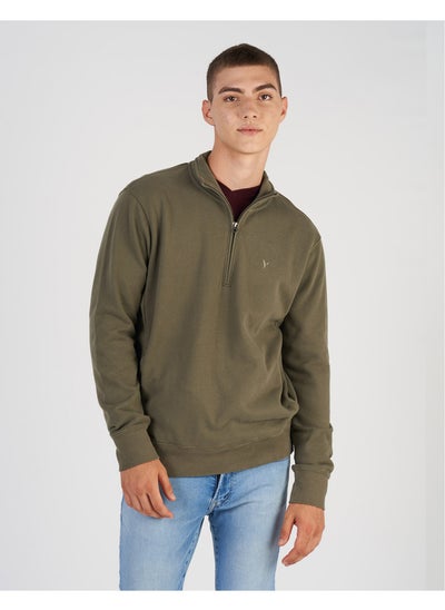 اشتري سويت شيرت AE Fleece Quarter بسحاب في الامارات