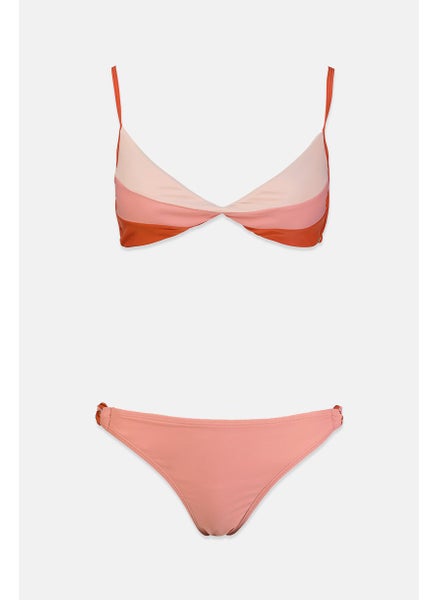 اشتري Women 2 Pieces Bikinis Swimwear Set, Pink and Rust في السعودية