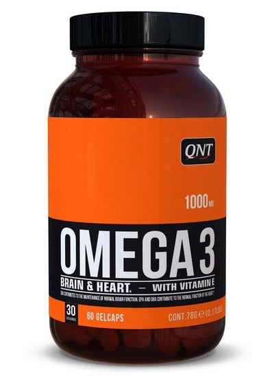 Buy Omega 3 1000 MG with Vitamin E 60 Gelcaps in UAE