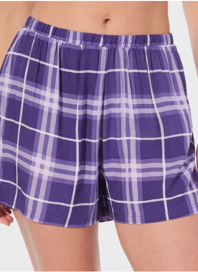 اشتري Checks Sleep Shorts في الامارات