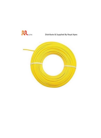 Buy RR Multi Strand Pure Copper Single Core Flexible Cables | Trirated Electrolytic Conductor up to 105C Fire Resist Electric Panel Wire | BS6231 ISO9001 CE Compliant 100Y(90m) Roll (1mm, Yellow) in UAE