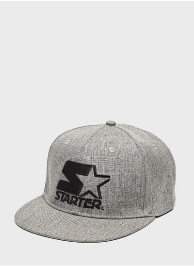 Buy Logo Print Flat Peak Cap in Saudi Arabia