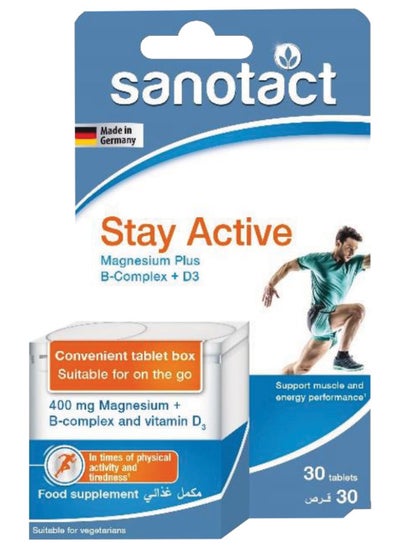 Buy Sanotact Stay Active - B-Complex + Magnesium and Vitamin D3 Supplement for Energy and Vitality in Egypt