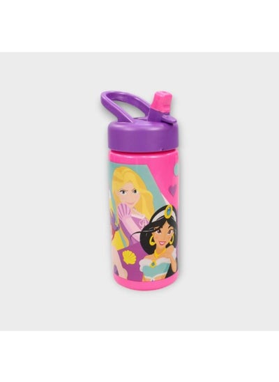 Buy Stor Princesses Sports Water Bottle with Straw and Built-in Handle 410ml0 in Egypt