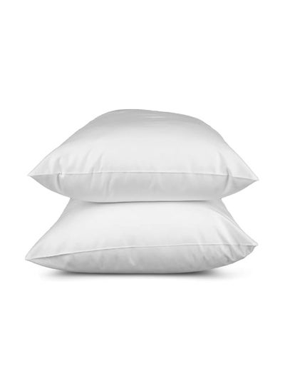 Buy Home of linen-Cotton Pillow Case set, Size 50*70cm, White in Egypt