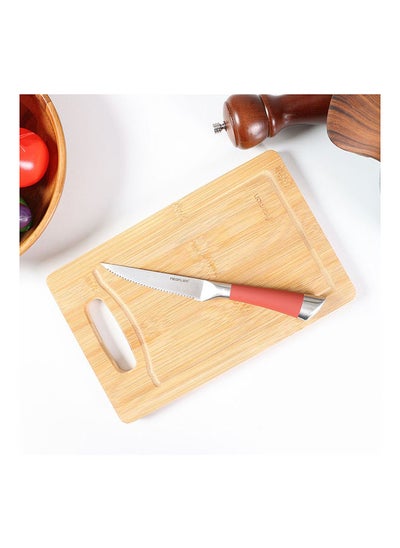 Buy 4.5" Steak Knife With Tpr Handle Stainless Steel Modern Houseware Knife L 20x2.3 X H 1.6cm in UAE