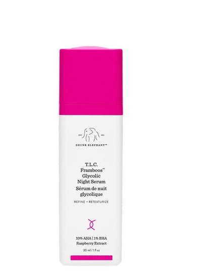 Buy Drunk Elephant T.L.C. Framboos Glycolic Night Serum - Skin Care Brightening Night Serum, 1 Ounce in Saudi Arabia