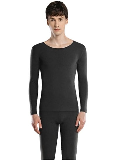 Buy Men’s Thermal Underwear Sets 2 Piece Soft Base Layer Top and Bottom Long Johns Set with Fluff Lined Winter Warm Suit in UAE