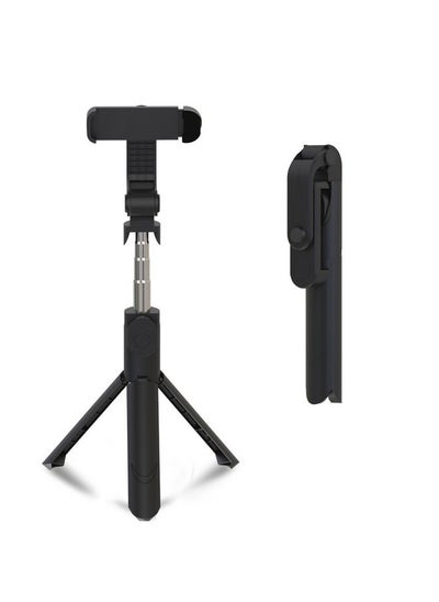 Buy XT09 Live Cell Phone Tripod Selfie Stick Bracket Bluetooth Selfie Stick(Black) in Saudi Arabia