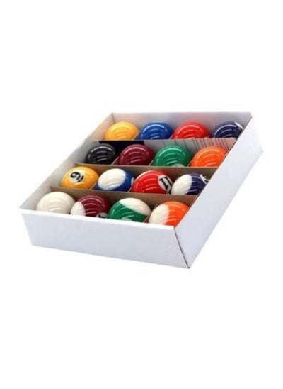 اشتري Good Quality 16Pcs Billiard Pool Ball Complete Pool Ball Set Multicolour في الامارات