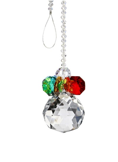 اشتري Sun Catcher Crystal Rear View Mirror Car Charm Ornament Hanging Pendent في السعودية