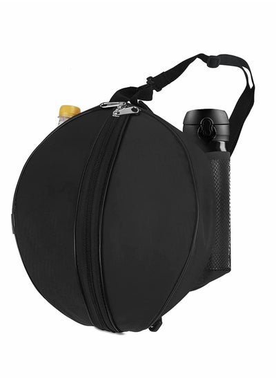 اشتري Waterproof Basketball Carrying Bag, Portable Training Sports Ball Holder Bag, Waterproof Basketball Bag with Adjustable Shoulder Strap, Basketball Volleyball Storage Bag (Black) في السعودية