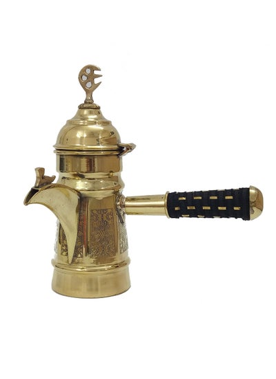 Buy Brass Genuine Tea Coffee Pot Coffee Warmer 24 Centimeter in Saudi Arabia