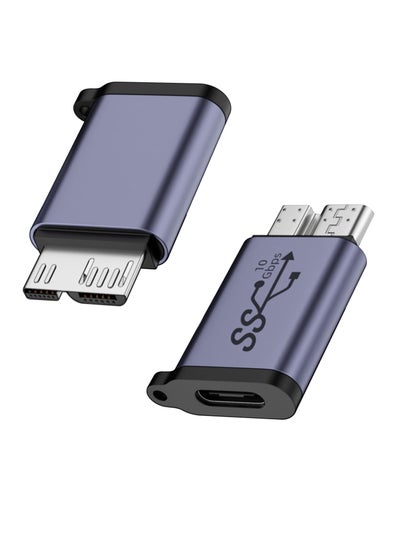 Buy High-Speed USB C Female to Micro B Male Adapter,10Gbps Data Transfer Charging for External Hard Drives, SSDs, Tablets, Cameras, Laptops,2Pcs in Saudi Arabia