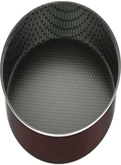 Buy Trueval round teflon pizza pan, size 26 - maroon in Egypt