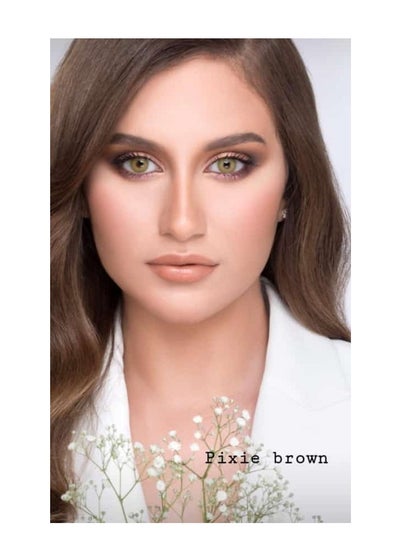 اشتري contact lenses larive   color  pixie brown yearly في مصر