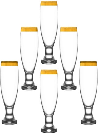 Buy LAV NECTAR Glasses Set, Clear, Pack of 6 in Egypt