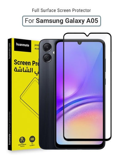 Buy Samsung Galaxy A05 Screen Protector – Premium Edge to Edge Tempered Glass, High Transparency, Delicate Touch, Anti-Explosion, Smooth Arc Edges, Easy Installation in Saudi Arabia