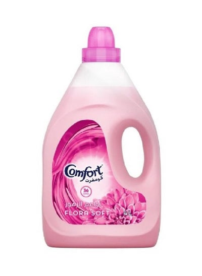 اشتري Flora Soft Scent Fabric Softener Liquid Pink 4 L 68564282 في السعودية