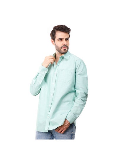 Buy COUP Custom Fit Basic Shirt For Men - Green - M in Egypt