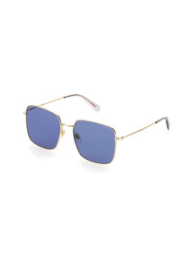 Buy Women's UV Protection Sqaure Sunglasses - Lv 1007/S Gold Grey 56 - Lens Size: 56 Mm in Saudi Arabia