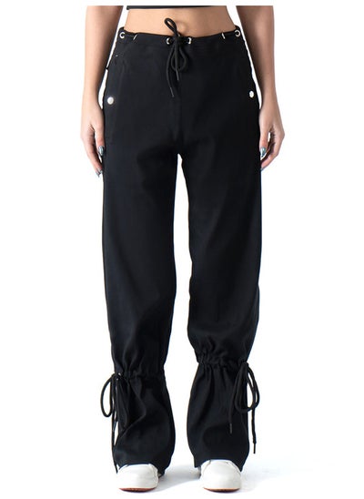 Buy Okoye Black Drawstring Pants in Egypt