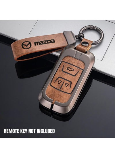 Buy Metal Ring PU Leather Strap Keychain Home Key Chain Car Keychain MAZDA Car Key Chain Super Finish 1Pcs in Saudi Arabia