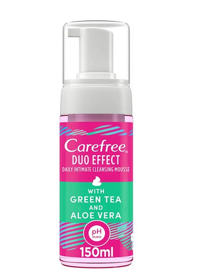 Buy Duo Effect Initmate Cleansing Mousse With Green Tea And Aloe Vera 150 ml in Egypt