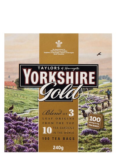 Buy Yorkshire Tea Gold 100 Teabags 240grams in UAE