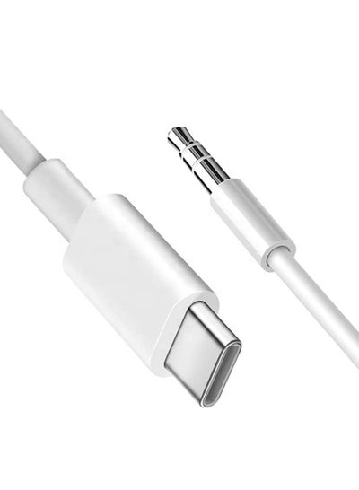 Buy Type C to 3.5mm AUX Audio Jack Adapter Cable for all Type C Devices in Egypt