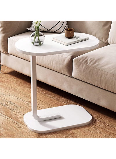 Buy Shaped Side Table Coffee Table End Table Under Sofa Living Room Table Snack Laptop Holder Stable Metal Frame for Bedroom Office Sofa Bed Side Table Easy to assemble in UAE