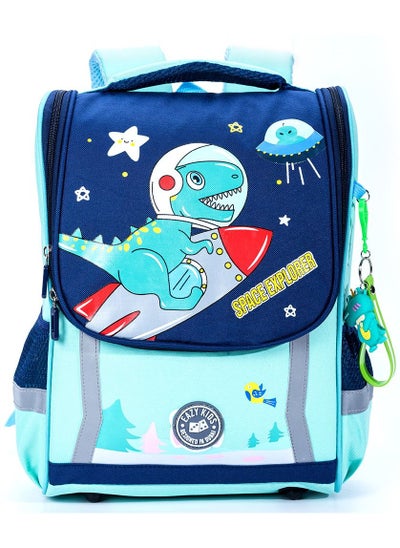 Buy School Bag Dino in Space - Green in UAE