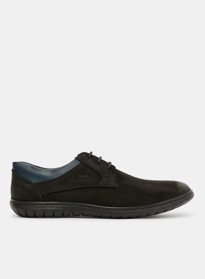 Buy Contrast Panel Leather Lace-Up Shoes in Egypt