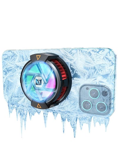 Buy Phone Cooler, Semiconductor Cooling Fan Compatible with Magsafe, Portable Noiseless Cooling Game Artifact for PUBG, Live Vlog, for iOS/Android 46.7 Inch Phones in UAE
