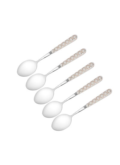 Buy Delcasa Tea Spoon DC2981 Pack of 5, Stylish Finish, Light-Weight in UAE