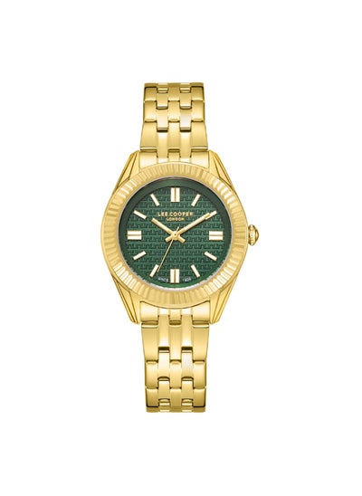 اشتري Lee Cooper Women's Watch, Analog Display and Metal Strap - LC08038.170, Gold في الامارات