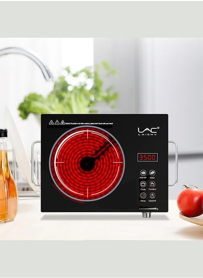 اشتري Electric Infrared Induction Cooktop Stove,Power range from 100W to 3500W,Compatible with All Cookware,Heat-Up In 5S with Cooking Timer,LED Screen,One-piece Panel for Easy Cleaning في الامارات