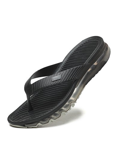 اشتري Couples Summer New Beach Slides Soft SoleBlack and gray Black and gray في الامارات