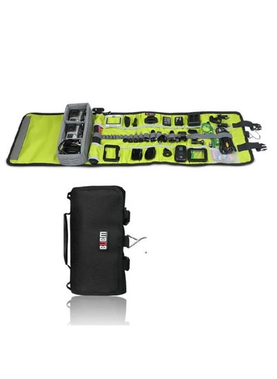 Buy BUBM for Go Pro Accessories Large Canvas Travel Roll shoulder Bag Protective Case Rollup for GoPro5 Hero4/3+/3 sj4000 xiaomi in UAE