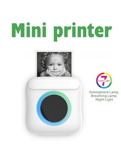 Buy Mini Portable Thermal Printer with 1 Roll Paper in Saudi Arabia