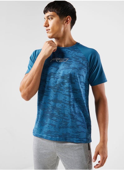 Buy Textured Training T-Shirt in UAE