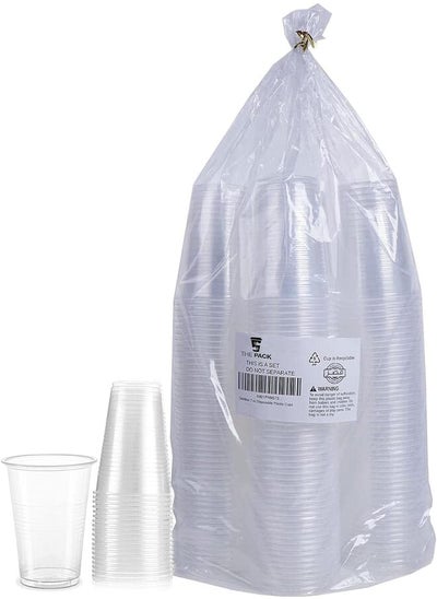 اشتري 100 Pack - The Pack Clear Plastic Cups Cold Party Drinking Cups for Wedding في مصر