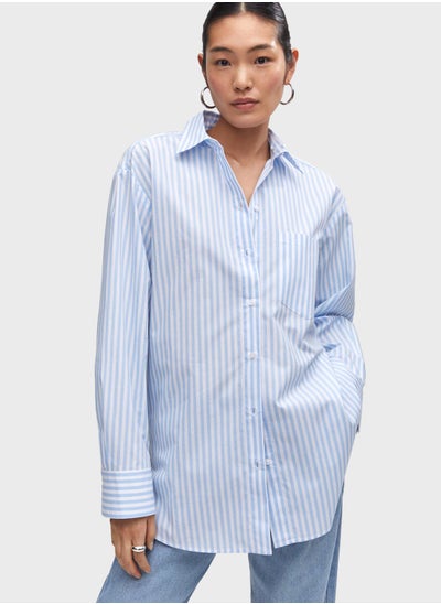 Buy Striped Button Down Shirt in UAE