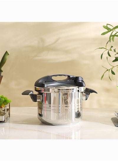 Buy Berlingerhaus Turbo Pressure Cooker 8L Modern 18/10 Stainless Steel Pressure Cooker For Kitchen Silver in UAE